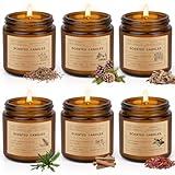 6 Pack Candles for Home Scented | Scented Candles Gifts Set for Women Men, Soy Wax Long Lasting Candle Set, Aromatherapy Jar Candle Gift for Birthday Valentine Thanksgiving Christmas Day Present