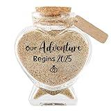 Honeymoon Sand Keepsake Jar, Wedding Gifts for Couples Unique 2023 Romantic Honeymoon Gifts for Newlywed Couple, Bride & Groom, Honeymoon Essentials, Bridal Shower Gifts, Wedding Registry Items