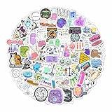 100Pcs Microbiology Stickers for Water Bottle and Laptop - Microbiology Party Favors & Decorations, Waterproof Vinyl Decals, Science and Microbe Stickers