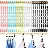 College Dorm Room Essentials, Closet Organizers and Storage, Magic Hangers Space Saving with 5 Holes for Wardrobe, Premium Smart Plastic Clothes Hanger, Organization Home Apartment Essentials, 24 Pack