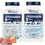 Pack of 2 Steramine Tablet, 300 Steramine Sanitizer Tablet w/ 30x QT-10 Test Strip for Food Service, Multi Purpose Sanitizing Tablets for Kitchens, Restaurants, Food Contact Surface by FryOilSaver Co.