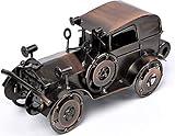 MOYODOR Metal Antique Vintage Car Model Handcrafted Collections Collectible Vehicle for Bar or Home Decor Decoration Great Birthday Gift Bronze Classic Car Model, Large