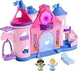 Fisher-Price Little People Toddler Toy Disney Princess Magical Lights & Dancing Castle Musical Playset for Pretend Play Ages 18+ Months​