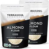 Terrasoul Superfoods Organic Almond Flour, 2 Lbs (Pack of 2) - Fine Texture | Grain-Free | Gluten-Free | Perfect for Keto Baking
