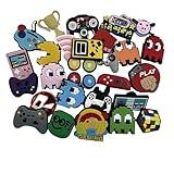 Yagulro 27pcs Video Game Shoe Charms Bracelet Fits for Clog Sandals PVC Charms Decoration unisex-adult Accessories…