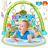 Baby Gym Play Mats Baby Toys Tummy Time Mat Toys Musical Activity Center for Newborn Infant Toys Piano Baby Play Mat Music & Light Newborn Infant Gifts for Baby Toys 0-3 6 9 12 Months, Dinosaur Style