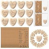 Yalikop 48 Set God Says You Are Inspirational Christian Church Gift Religious Wooden Pocket Heart Token Bible Verse Word Affirmation Favor Encouragement Card for Fathers Day Women Coworker (Scripture)