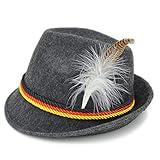 Melesh Adult Women Felt German Alpine Bavarian Oktoberfest Hat Cap (S)