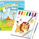 ZMLM Paint with Water Coloring Books for Toddlers, Mess Free Watercolor Painting Sets Activity for Kids Arts Crafts Gift Toy for Boy Girl Age 4 5 6 7 8 Christmas Stocking Stuffers Birthday (Dinosaurs)