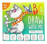 Drawing with Alphabet Learning Letters Tracing ABC Handwriting Toys Set Educational Game Birthday Gift for Preschool Activities Girl Boy 3-6 Years Old Kids