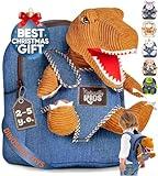 Dinosaur Toys for Kids 3-5, Dinosaur Toys for Kids 2-4, Christmas Gifts for 2 Year Old Boy, Gifts for 3 Year Old Boys, Toddler Dinosaur Backpack