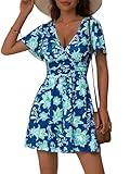 ZABERRY Womens Rompers for Summer Senior Casual Wide Leg Travel Outfits Short Jumpsuits Overalls