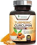 Turmeric Curcumin Supplement 1950mg with Black Pepper Extract 95% Curcuminoids - High Absorption Ultra Potent Turmeric Capsules with BioPerine, Nature's Tumeric Pills for Joint Support - 240 Capsules