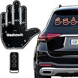 Car Accessories for Men, Car Middle Finger Light with Remote - Give The Bird & Wave & Love to Drivers - Ideal Gift Car Accessory, Truck Accessories, Finger Flicker Car Led Signs for Men and Women