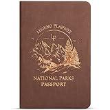 Legend National Parks Passport – US & Canada Park Passport Book with State Map & Bucket List Checklist – Adventure Planner Journal (Dark Terracotta Gold Foil)