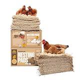 Eaton Pet and Pasture, Premium Laying Hen Nesting Pads, USA Grown & Sustainably Harvested, 13 x 13 (10 Pack)