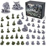 Path Gaming Fantasy Goblins Set for DND Miniatures DND Figures RPG Miniatures 28mm D&D Miniatures Dungeons and Dragons Miniatures DND minis Bulk unpainted DND Monster Miniatures Tabletop Miniatures