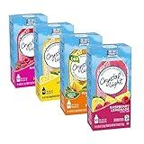 Crystal Light 4 Favorite Flavors Sugar-Free On-The-Go Drink Mix Variety Pack, 10 Count Each (Pack of 4