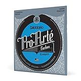 D'Addario Guitar Strings - Pro-Arte Classical Guitar Strings - EJ46FF Carbon Strings - Silver Plated Wrap, Composite Dynacore, Carbon Trebles - Hard Tension