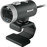 Microsoft LifeCam Cinema Webcam for Business - Black with built-in noise cancelling Microphone, Light Correction, USB Connectivity, for video calling on Microsoft Teams/Zoom, Windows 8/10/11