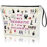 APAKUTA Theater Gifts Makeup Bag Theatre Bag I'm Not Dramatic I'm Theatrical Musical Theatre Gift Wicked West End Gifts for Theater Lovers Zipper Pouch