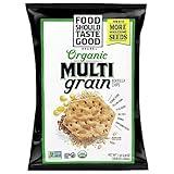 Organic Food Should Taste Good, 28.8 oz. bag, Multigrain Chips, vegan, certified kosher, no msg, low sodium, flax seeds, sea salt, quinoa, no artificial colors, flavors or preservatives,