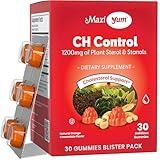 Maxi Health - Cholesterol Gummies with 1200mg of Plant Sterols & Stanols - Kosher Gluten Free Healthy Cholesterol Supplements 60 ct