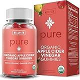 WellPath Organic Apple Cider Vinegar Gummies with The Mother - USDA Organic ACV Gummies - Ginger & Apple Cider Vinegar with Mother for Gut Health - Vegan, Non-GMO, 60 Ct by Pure