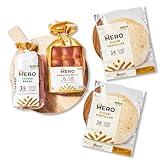 Hero Bread Hero Hits Bundle — 0g Net Carb Hawaiian Rolls, Tortillas & 1g Net Carb Seeded Bread | 0g Sugar, High Fiber, 100 Calories per serving | Net Low Carb & Keto-Friendly