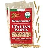 Papa Vince Organic Non Enriched Pasta - good whole wheat busiate pasta, made in Italy from ancient grains cultivated in Sicily, Italy. Slow Dried. Bronze Die Cut. Delightful Al dente texture. No funny taste