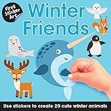 First Sticker Art: Winter Friends: Color By Stickers for Kids, Make 20 Pictures! (Perfect Christmas Gift, Stocking Stuffer for Ages 3+)