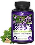 Potent Garden Candida Complex - Oregano and Caprylic Acid Blend, Gut Flora Balance Complex, Intestinal Health & Immune Support with Herbs & Probiotics, Gut Health Supplements for Women & Men 60 Count