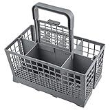 Beaquicy Dishwasher Cutlery Filter Basket(9.5 inches x 5.4 inches x 4.8 inches tall) - Replacement for Ken-more Whirl-pool Bo-sch Sam-sung G-E Dishwasher - Universal Silverware Basket