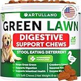 Grass Burn Spot Chews for Dogs - Dog Pee Lawn Spot Saver Caused by Dog Urine - Grass Treatment Rocks - Dog Urine Neutralizer for Lawn - Probiotics & Digestive Enzymes Supplement