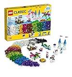 Classic Creative Fantasy Universe Set 11033, Building Adventure with Unicorn Toy, Castle, Dragon and Pirate Ship Builds, Toys for Kids Ages 5 Plus