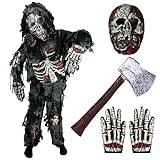 Spooktacular Creations Zombie Costume for Kids, Scary Halloween Costume for Boys, Halloween