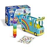 hand2mind Numberblocks Rainbow Counting Bus, Music Toys for Kids Ages 3-5, Toddler Musical Toys, Play Figure Playsets, Number Toys, Preschool Learning Toys, Math Toys, Birthday Gifts for Kids