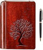 SETTINI® Lined Journal - Tree of Life Journal for Writing Gift Set - Christmas Gift - Hardcover Vegan Leather, Unique Pen Holder, 192 Pages, 6" x 8.5" - Includes Pen and Gift Box