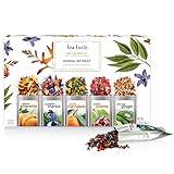 Tea Forte Single Steeps Loose Leaf Herbal Retreat Premium Tea Sampler 15 Count 3 of Each Assorted Blends, Pre-Portioned Single Serve Pouches, Steeps 12 oz