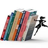 Artori Design Book Ends to Hold Books Heavy Duty - Hidden Metal Bookends for Shelves Desk or countertop - Bookend Book Holder for Home Decorative - Gift for Book End Lovers and Home Décor (Supergal)