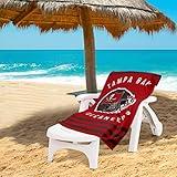 NORTHWEST NFL Stripes Beach Towel, 30" x 60" Tampa Bay Buccaneers