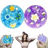 Pixnest 2 Pack Skin Picky Pads, Sensory Toys for Picking Fidget Toy, Skin Picking pad for Trichotillomania & Dermatillomania, Relax Anxiety Toys Gift for Xmas Halloween Birthday Party （Bule+Purple）