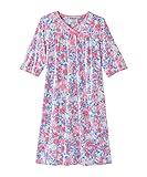 Silverts Hospital Gowns for Women Open Back, Night Gowns for Elderly Women, Adaptive Clothing for Seniors, Elderly Nightgowns, Dementia Clothing - Cherry Blossom LGE