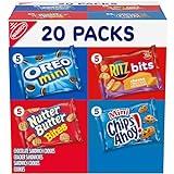 Nabisco Classic Mix Variety Pack, OREO Mini, CHIPS AHOY! Mini, Nutter Butter Bites, RITZ Bits Cheese, 20 Snack Packs