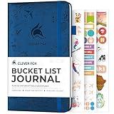 Clever Fox Bucket List Journal – Inspirational Book for Memories & Adventures – Bucket List Notebook for Couples, Pocket (Mystic Blue)