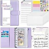 Sooez Budget Binder with Money Saving Challenge, Money Saving Binder with Cash Envelopes, Expense Sheets, Challenge Tracker & Category Labels, Envelope Savings Challenges Book for Home Office School