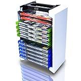 Game Storage Tower – Universal Video Game Storage – Stores 12 Game or Blu-Ray Disks – Game Holder Rack for PS4, PS5, Xbox One, Xbox Series X/S, Nintendo Switch Games and Blu-Ray Discs