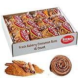 Cinnamon Buns Breakfast Pastry | 18 Pastries Individually Wrapped | Cinnamon Rolls Snack Cakes | Coffee Snacks | On the Go Snacks for Kids & Adults | Holiday, Birthdays, Parties | Stern’s Bakery