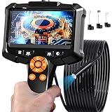 Endoscope Camera with Light, 1080P HD Borescope with 8 Adjustable Lights, 4.3" Endoscope with 16.4ft Semi-Rigid Snake Camera, IP67 Waterproof Borescopes-Father's Day Gift&Cool Gadgets for Men
