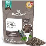 Navitas Organics Chia Seeds, 8 oz. Bag, 19 Servings - Organic, Non-GMO, Gluten-Free